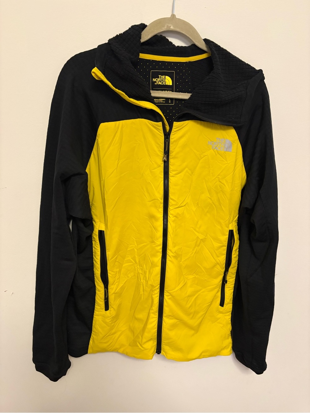 The North Face Summit Series Ventrix Hybrid Jacket Hoodie Black Yellow Men's L